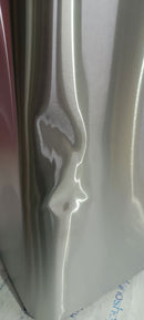 Pattumiera Per Raccolta Rifiuti 30x30xh80 cm In Acciaio Inox con Pittogramma Magnetico Argento Seconda Scelta