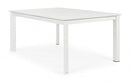 Tavolo Allungabile Konnor 160x110/160 cm Bianco in Alluminio