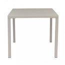 Tavolo Manchester Impilabile 80x80x73h cm in Acciaio Tortora