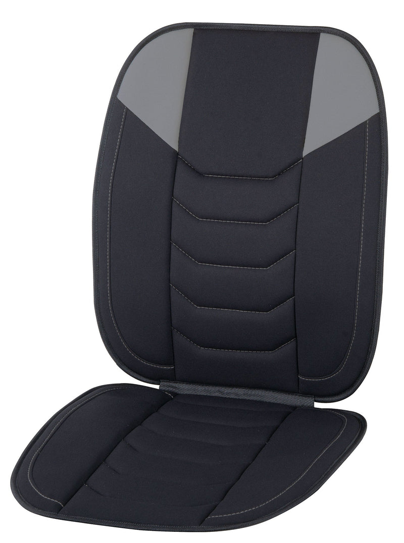 Coprisedile Anteriore Singolo 104x44 cm per Auto Universale Nero e Grigio