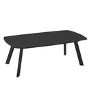 Set Salotto da Giardino Divano 2 Poltrone e Tavolino in Alluminio Riverside Antracite