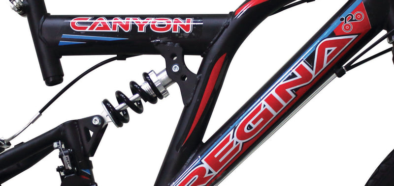 Bicicletta Mountain Bike MTB Ragazzo 26" 21V Kidfun Canyon Nera