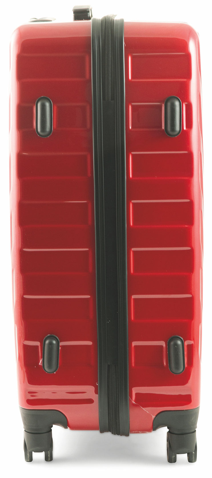 Set 2 Valigie Trolley Rigide in Policarbonato 4 Ruote TSA Soriani Rosso