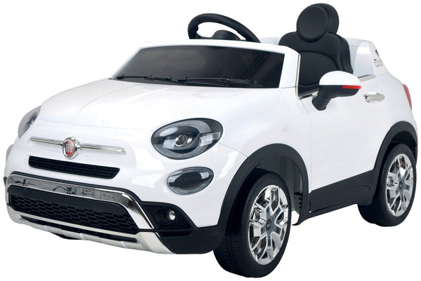 acquista Voiture jouet électrique pour enfants 12V avec permis Fiat 500X blanc