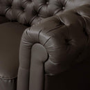 Divano 2 Posti 170x81x77 cm in Similpelle Marrone