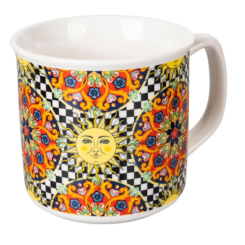 Set 2 Tazze Ø9,2x11,5x8,7 cm in Bone China VdE Tivoli 1996 Italian Beauty