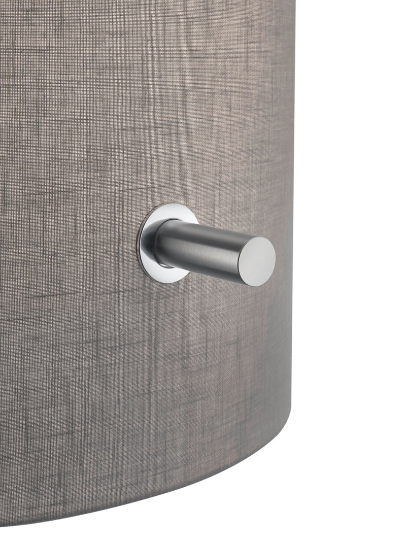 Piantana da Interno  E27 in Metallo Nickel Opaco