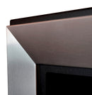 Camino a Bioetanolo da Parete 180x49 cm  Frame 1800 Inox