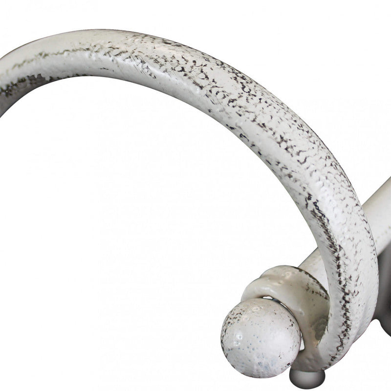 Portasciugamani Melodie 68x37x90 h cm in Acciaio Bianco