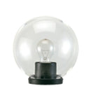 Lampada Testa Palo Sferica Chiara Diametro 25Cm Colore Nero per Esterno Linea Globo Sovil