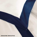 Copripiumino Matrimoniale con Sacco e Federe Bordi in Raso Garrini Eveline Avorio/Beige