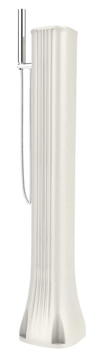 Mini Doccia Solare da Giardino Lavapiedi Miscelatore e Doccetta Mobile Arkema Happy Go Bianco