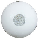 Plafoniera 2xE27 Ganci Cromo Vetro Lastra Serigrafato Bianco C/Strass E-Energy Diamante