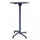 Table haute Vega Ø60x102 h cm en acier gris foncé