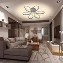 Lampadario Plafoniera 48W Luce Bianco Caldo 3000K 2580 lm Design Fiore Moderno Bianco      
