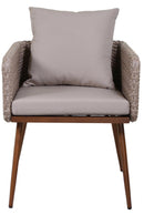 Poltrona da Giardino in Polyrattan Naturale Tirreno