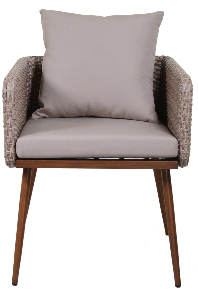 Poltrona da Giardino in Polyrattan Naturale Tirreno