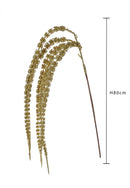 Set 6 Amaranthus Pedente con Glitter H80 cm Oro