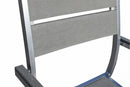 Sedia Barbados Impilabile 54x54x84 h cm in Alluminio Grigio