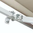 Tenda da Sole Avvolgibile 3.65x2.5m in Poliestere e Alluminio Beige 