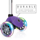 Monopattino a 3 Ruote a LED 3 Altezze Max 50Kg Globber PRIMO Fantasy Lights Up Stelle Viola
