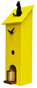 Orologio da Parete 13x37x11cm Pirondini Italia Solitario Giallo Zolfo