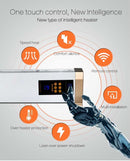 Stufa Elettrica a Battiscopa da Pavimento 100x12,5x24 cm 1800W Sined  Bianco