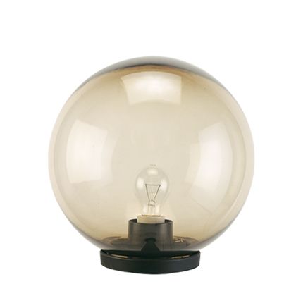 sconto Diamètre de la lampe frontale sphère fumée 25 cm couleur noire pour la ligne extérieure Globo Sovil