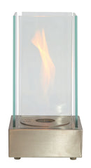 Camino a Bioetanolo da Tavolo 18x18x35 cm 800W 0,4L Aosta Acciaio 