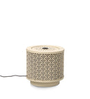 Fontana con Led Ø25x23 cm in Metallo Akira Beige