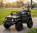 Macchina Elettrica per Bambini 12V Toyota Cruiser Nera