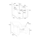 Poltrona Relax Reclinabile Manuale 100x76x94 cmin Microfibra Nero