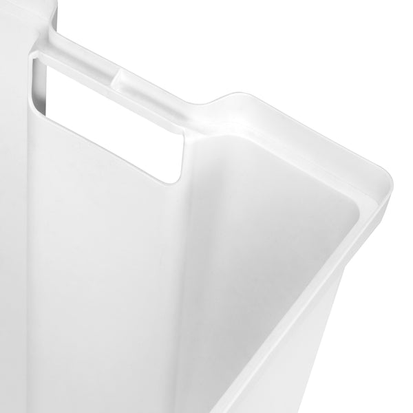 prezzo Panier à linge en technoplastique et acier en plastique blanc Emuca