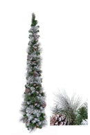 Tear Drop con Pigne innevato123 Tips dimensioni 120X50 Verde