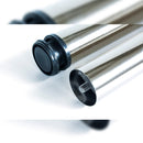 Gambe per Tavolo Ø80 mm di Acciaio Nichel Satinato Acciaio Emuca