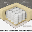 Divano 3 Posti Angolare con Penisola 186x130x84 cm in Tessuto Effetto Ciniglia Tortora  