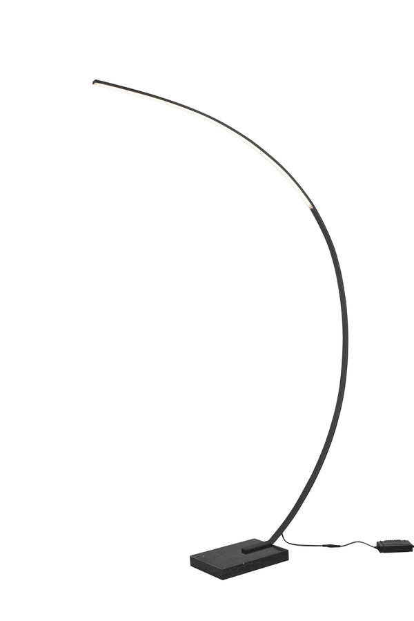 Lampadaire LED d'intérieur en Métal Noir Mat acquista