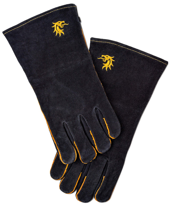 sconto Gants de barbecue en cuir noir Vannini