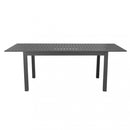 Tavolo Cuba Allungabile 150/210x90x75 h cm in Alluminio Antracite