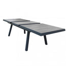 Tavolo Allungabile Seattle 205/265x105x75 h cm in Alluminio Antracite