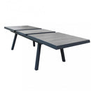 Tavolo Allungabile Seattle 205/265x105x75 h cm in Alluminio Antracite