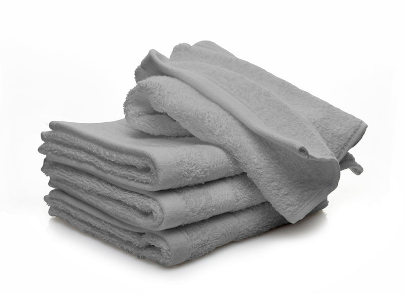 Set Spugna Asciugamani Ospite + Salvietta Grigio