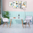 Set 4 Sedie di Design con Braccioli 62,5x44x80 cm Federica Bianche