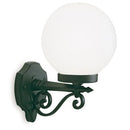 Lampada Applique Grande a Sfera in Alto Colore Nero Diametro 25Cm da Esterno Linea Sfera Livos