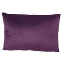 Cuscino Decorativo Rettangolare 35x50xh10 cm in Velluto Viola