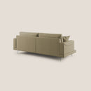 Divano 3 Posti 218x88x93 cm in Tessuto Cammello