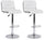 Lot de 2 tabourets de bar 46x51,5x88,5/109,5h cm Barclay Blanc
