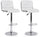 Lot de 2 tabourets de bar 46x51,5x88,5/109,5h cm Barclay Blanc