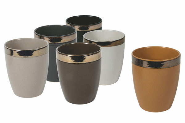Lot de 6 verres à eau en grès 330 ml Villa d'Este Home Tivoli Naima online