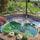 Bassin de jardin vert artificiel 178x125x45 cm 610 litres